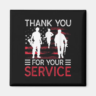 Thank You For Your Service Memorial Day  Magnet