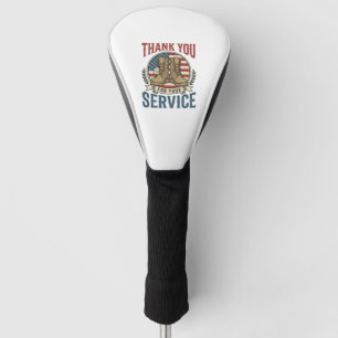 Thank You for Your Service Military Boots Shirt De Golf Head Cover