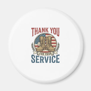 Thank You for Your Service Military Boots Shirt De Magnet