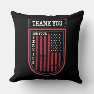 Thank You For Your Service Patriotic Military Cushion