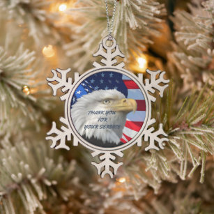 bald eagle christmas tree ornaments