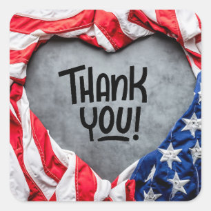 Thank you for Your Service! Square Sticker