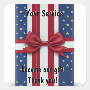 Thank you for your service Sticker