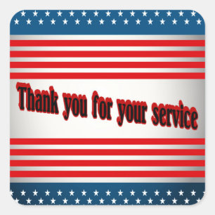 Thank you for your service stickers