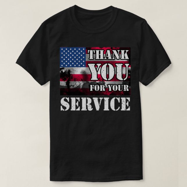 Thank you for your service T-Shirt (Design Front)