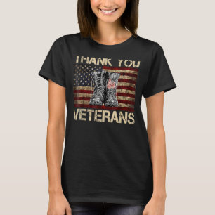 Thank You For Your Service Veteran US Flag Veteran T-Shirt