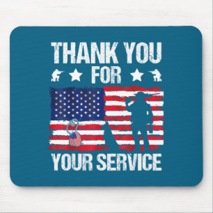 Thank You For Your Service Veterans Belgian Malino Mouse Mat