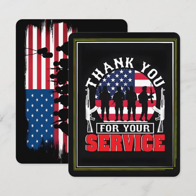 Thank You for Your Service: Veterans Day 2025  (Front/Back)