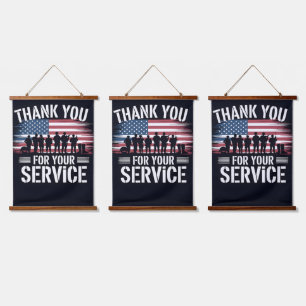 Thank You for Your Service: Veterans Day 2025  Hanging Tapestry