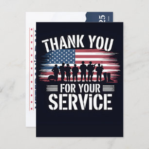 Thank You for Your Service: Veterans Day 2025  Hol Holiday Postcard