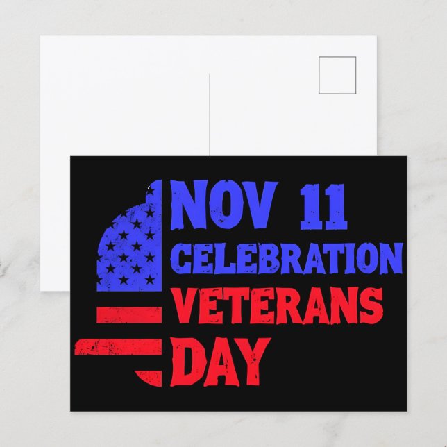 Thank You for Your Service: Veterans Day 2025  Holiday Postcard (Front/Back)