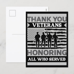 Thank You for Your Service: Veterans Day 2025  Holiday Postcard