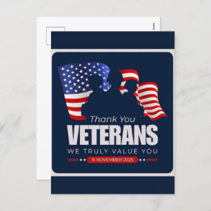 Thank You for Your Service: Veterans Day 2025  Holiday Postcard