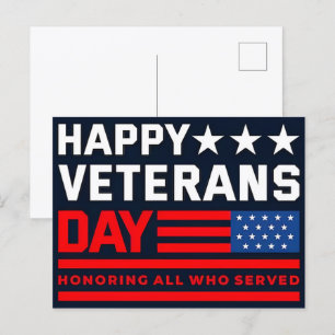 Thank You for Your Service: Veterans Day 2025  Holiday Postcard