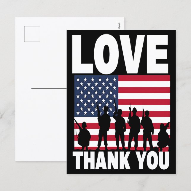 Thank You for Your Service: Veterans Day 2025  Holiday Postcard (Front/Back)