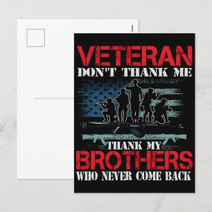 Thank You for Your Service: Veterans Day 2025  Holiday Postcard