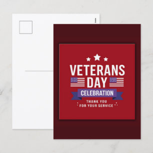 Thank You for Your Service: Veterans Day 2025  Holiday Postcard