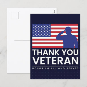Thank You for Your Service: Veterans Day 2025  Holiday Postcard