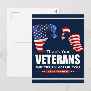 Thank You for Your Service: Veterans Day 2025 Postcard