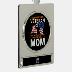 Thank You for Your Service: Veterans Day 2025  Silver Plated Banner Ornament