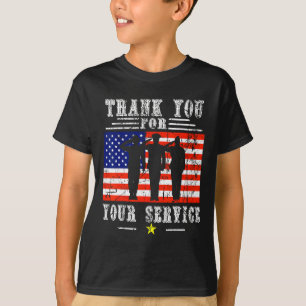 Thank You For Your Services Patriotic - Veterans D T-Shirt