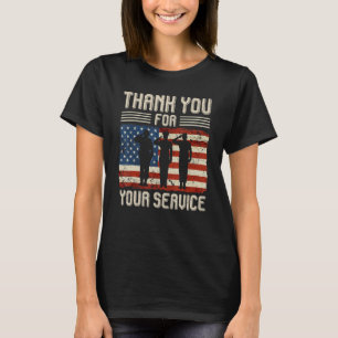 Thank you for your services Patriotic - veterans d T-Shirt