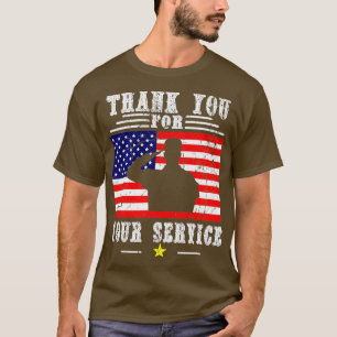 Thank you for your services Patriotic veterans day T-Shirt