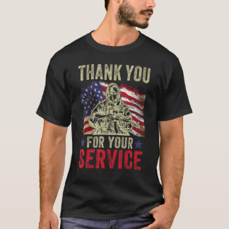 Thank you for your services Patriotic Veterans Day T-Shirt