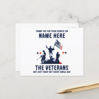Thank You For Your Sevice The Veteran Day Card