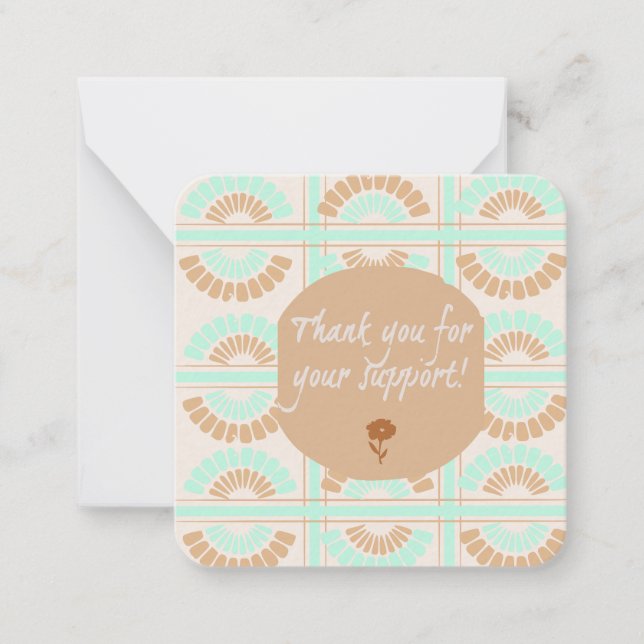 Thank You for your Support: Card (Front)