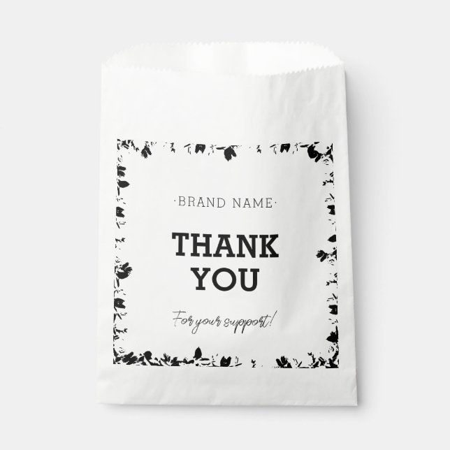 Thank You For Your Support Paper Bag | Thanks (Front)