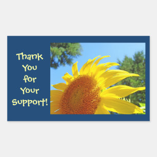 Thank You for Your Support! stickers Sunflowers