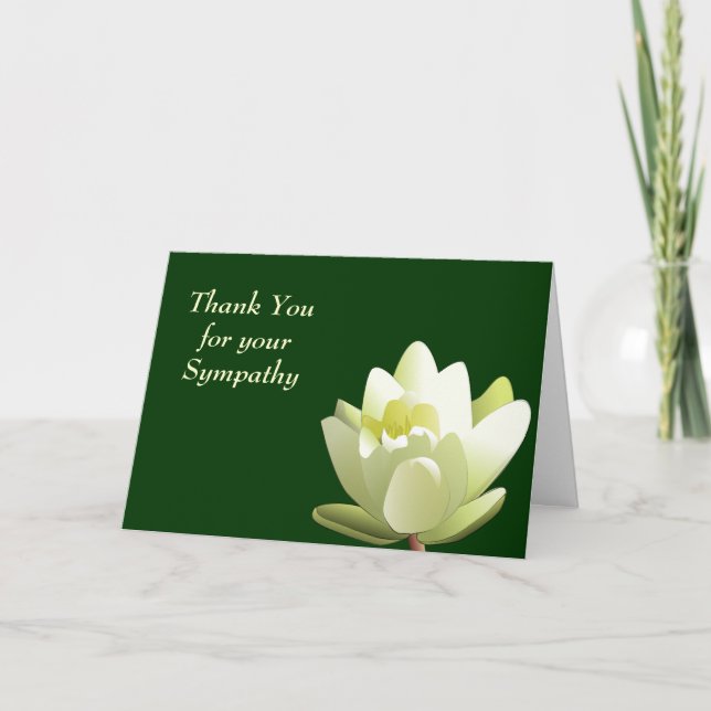 Thank You For Your Sympathy Card (Front)