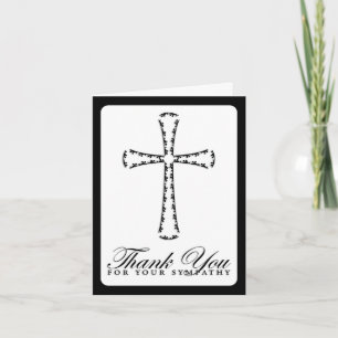 thank you for your sympathy (elegant cross)