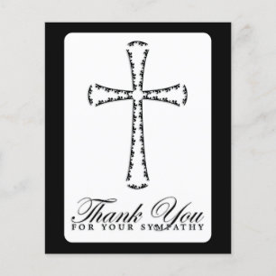 thank you for your sympathy (elegant cross)