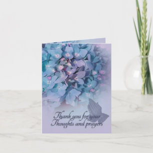 Thank you for your sympathy hydrangeas card