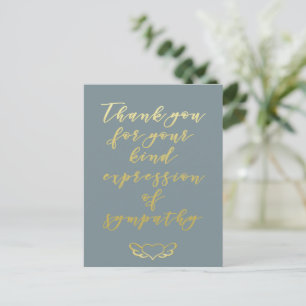 Thank you for your sympathy - Postcard