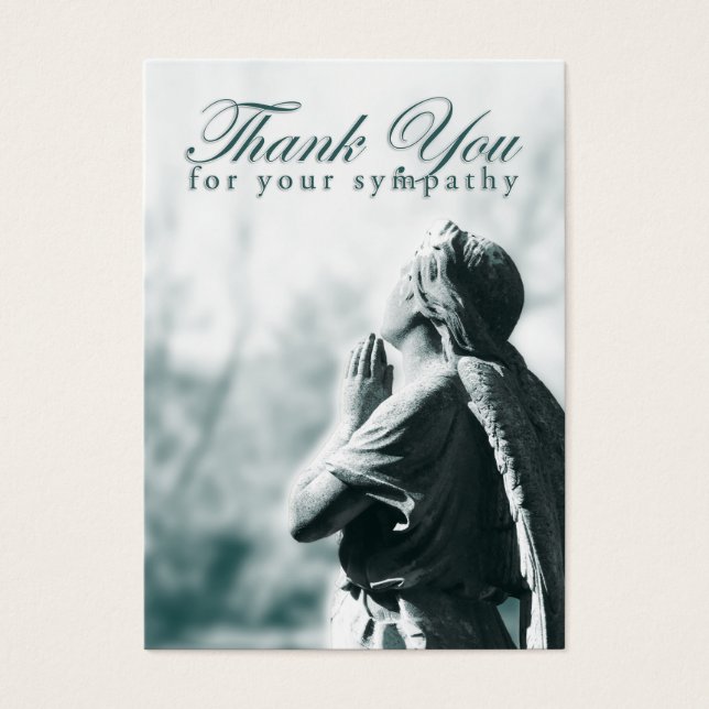 thank you for your sympathy (praying angel) (Front)