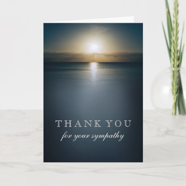Thank You For Your Sympathy | Sun Over the Ocean (Front)