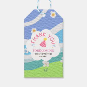 Thank you fore coming to my par-tee kids party  gift tags