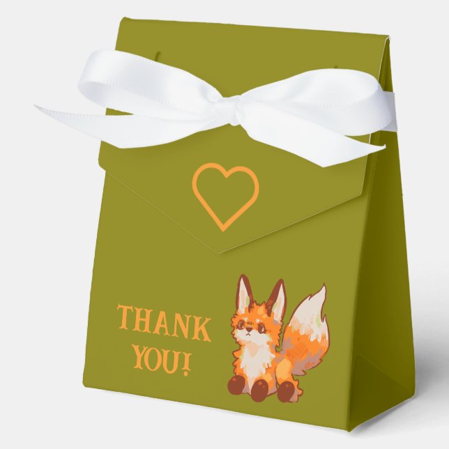Thank you Fox  Favour Box (Front)
