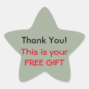 Thank You (Free Gift) Sticker