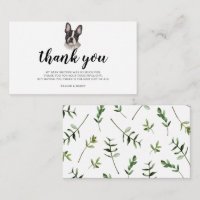 Thank you French Bulldog Frenchie Pup Baby Shower