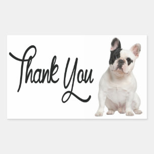 Thank You French Bulldog Puppy Dog Sticker