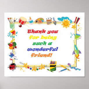 Thank you friend poster