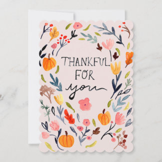 Thank You Friendship Thanksgiving Card 