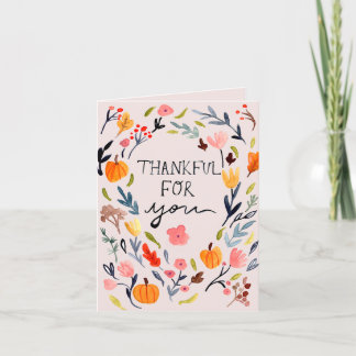 Thank You Friendship Thanksgiving Card 