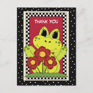 Thank You Frog Animal postcard