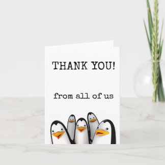 Thank You, From All of Us, Customers, Funny Card