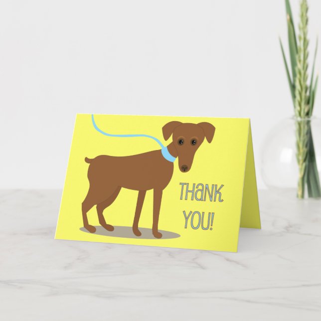 Thank you! From Dog Thank You Card (Front)